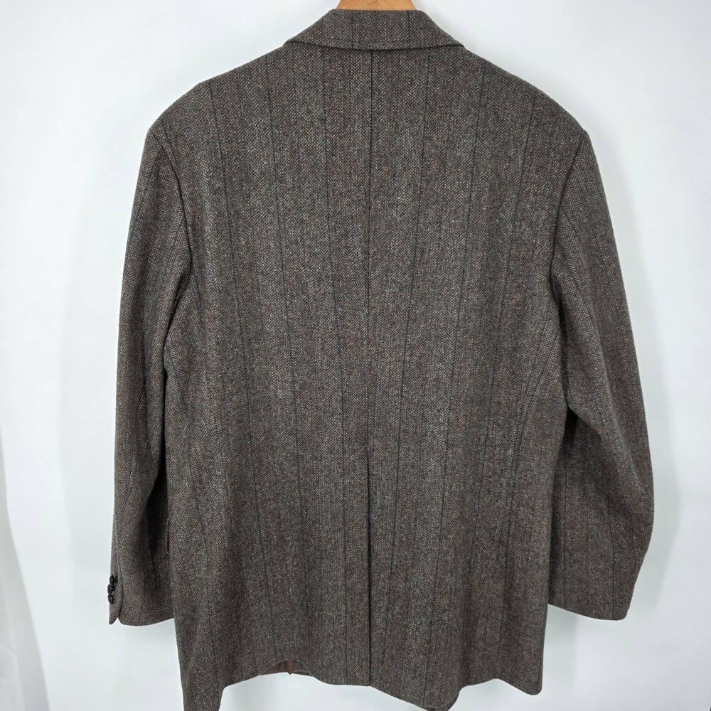 Pendelton Blazer Coat Virgin Wool Tweed Mens 46L 2-Button Single Breasted USA - Picture 3 of 6